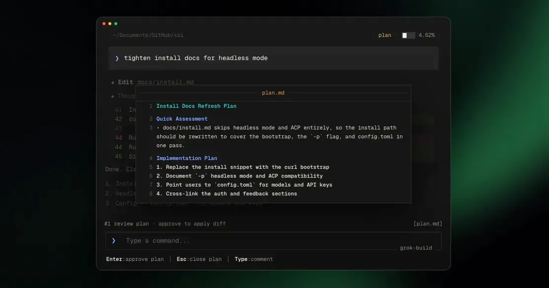 xAI Launches Grok Build Terminal AI Agent for Developers