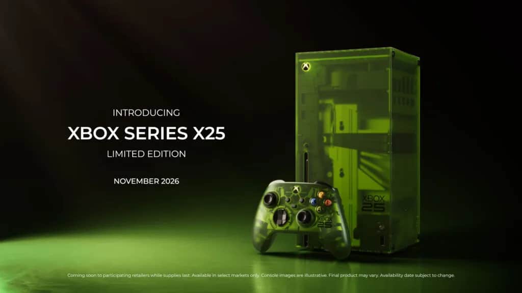 Xbox Reveals 25th Anniversary Translucent Series X25 Console
