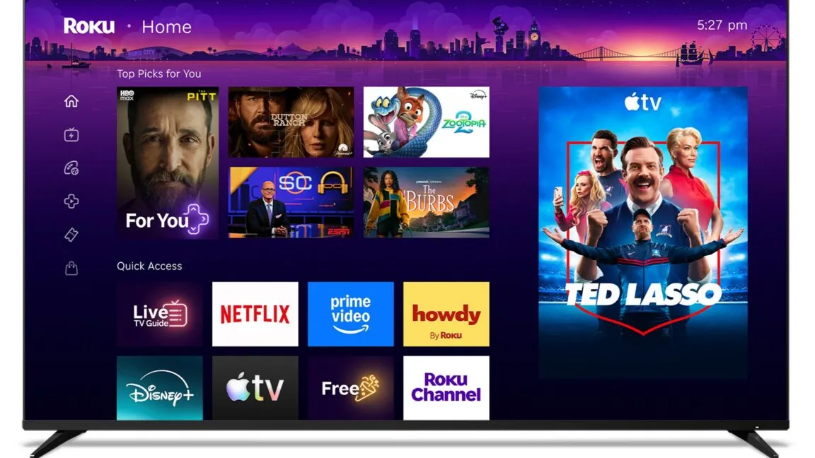 Roku OS Home Screen Overhauled With Large Permanent Ad